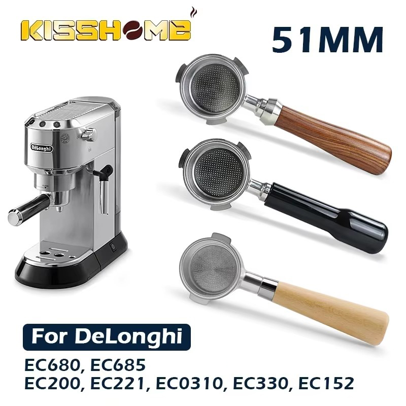 Coffee Equipment Brands - Coffee Bottomless Portafilter 51MM For Delonghi