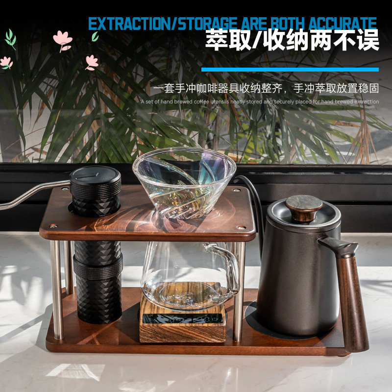 Solid wood pour-over stand, po - Coffee Equipment Pour Over ulasan dan harga