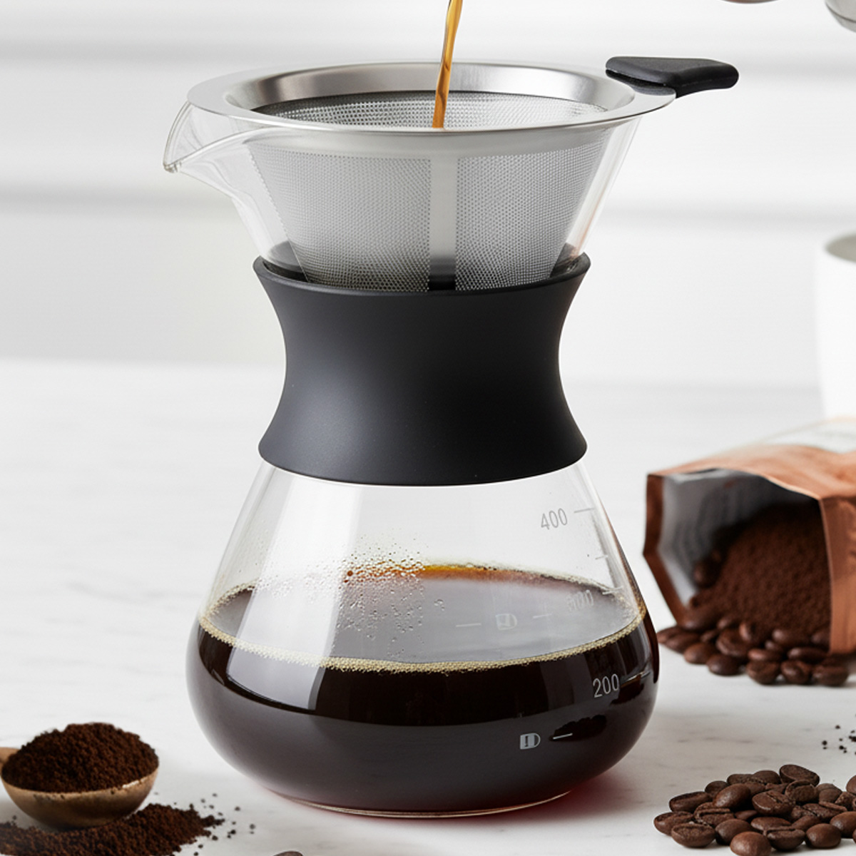 Leeseph Glass Pour Over Coffee - Coffee Equipment Pour Over ulasan dan harga