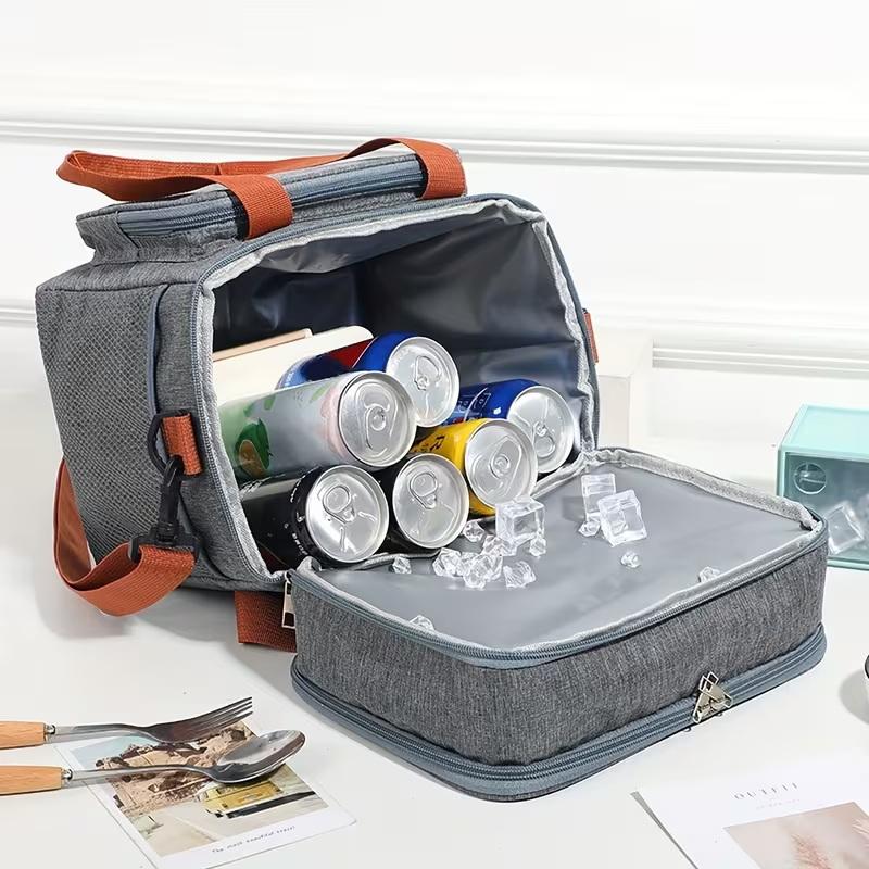 1pc Insulated Lunch Bag, Large - Coffee Equipment Bag ulasan dan harga