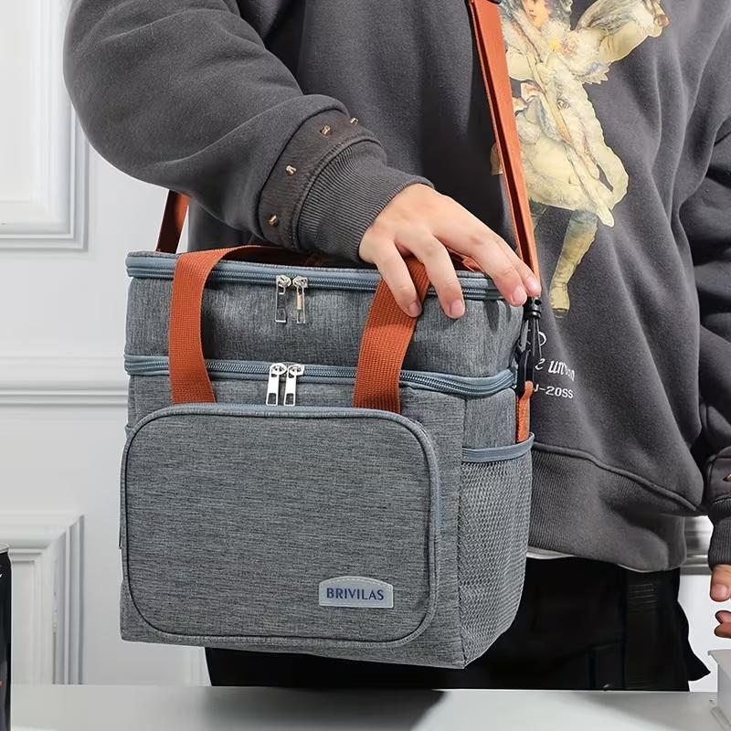 1pc Insulated Lunch Bag, Large - Coffee Equipment Bag ulasan dan harga