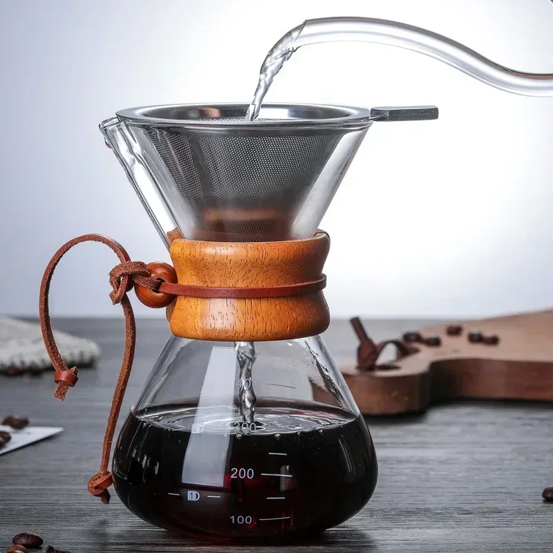 Hand Glass Coffee Kettle with  - Coffee Equipment Pour Over ulasan dan harga